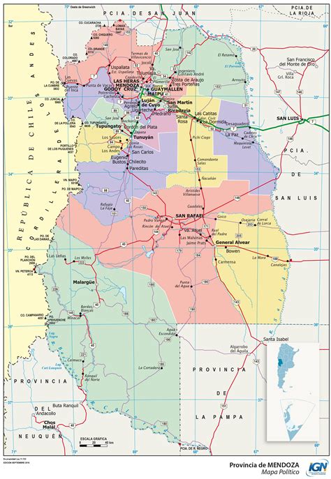 Mendoza Map .